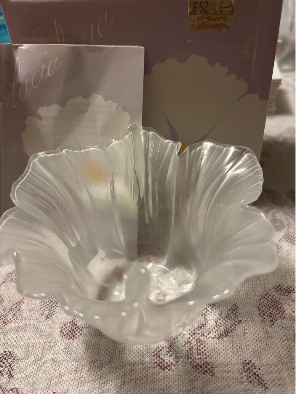 Mats Jonasson Lead Crystal Votive Holder Sweden